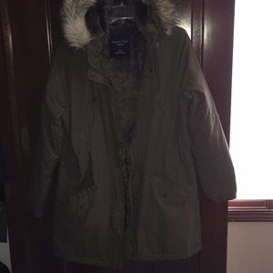 Hunter green winter coat